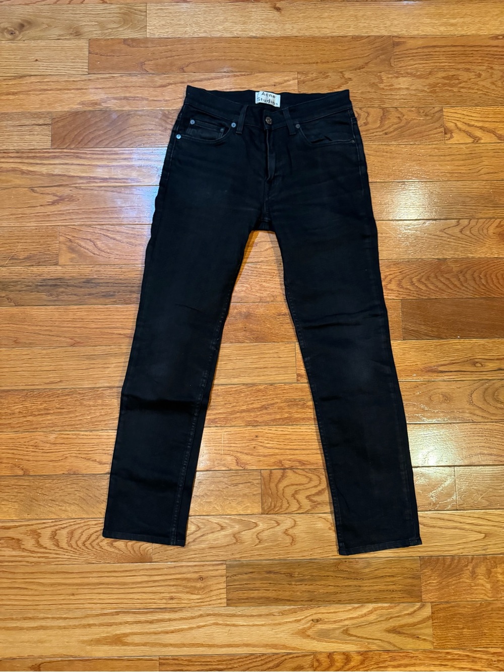Acne Studios Ace Cash Black Stretch Skinny Jeans Men’s 32x28